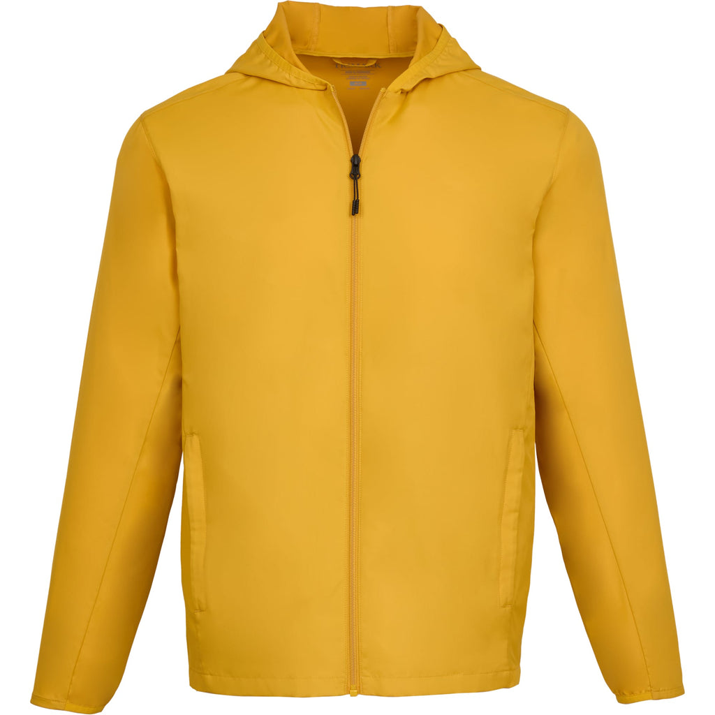 Aneto Lightweight Recycled Packable Jacket for Men Debossing - Gold - Front