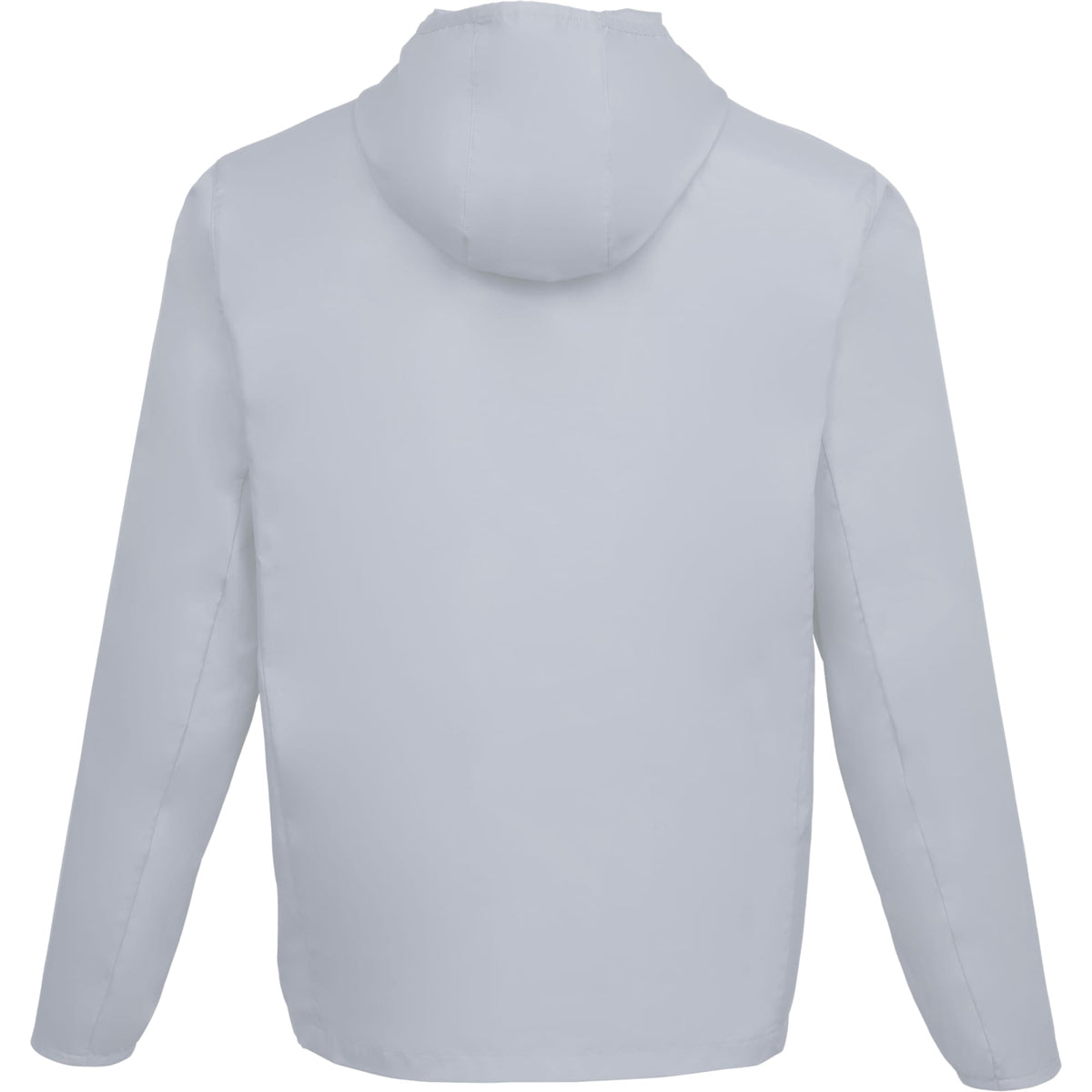 Aneto Lightweight Recycled Packable Jacket for Men Debossing - Light Grey - Back