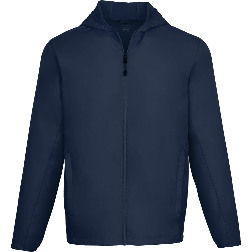 Aneto Lightweight Recycled Packable Jacket for Men Debossing - Polo Blue - Front