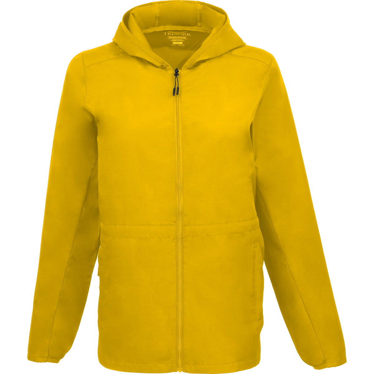 Aneto Lightweight Recycled Packable Jacket for Women Debossing - Gold - Front