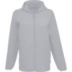Aneto Lightweight Recycled Packable Jacket for Women Debossing - Light Grey - Front