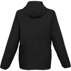 Aneto Lightweight Recycled Packable Jacket for Women Embroidery - Black - Back