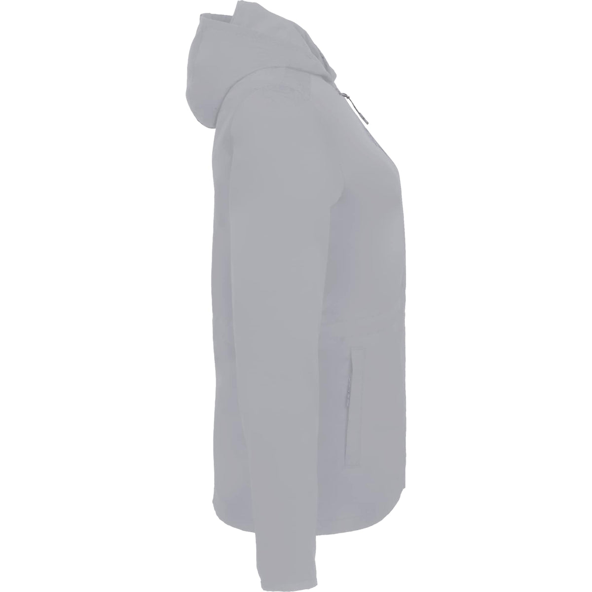 Aneto Lightweight Recycled Packable Jacket for Women Transfer - Light Grey - Right Side
