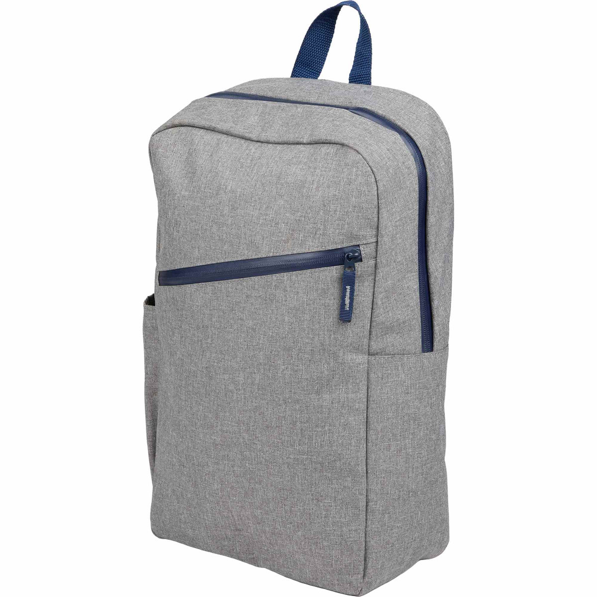 Angle Laptop Backpack in Recycled PET, 15 Inch Transfer - Gray - Left Angle