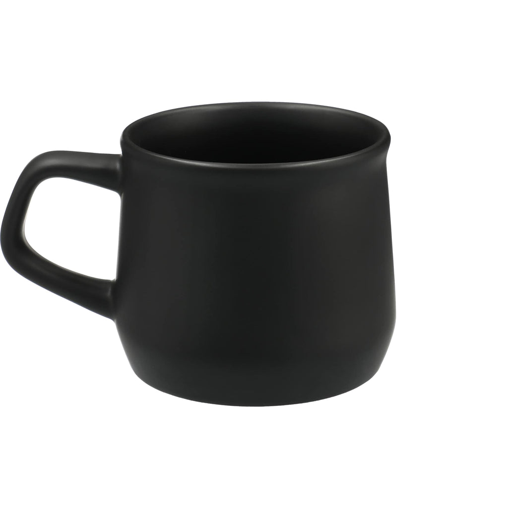 Angus Matte Ceramic Mug, 12 oz - Black - Back