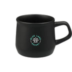 Angus Matte Ceramic Mug, 12 oz - Black - Front