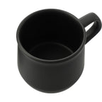 Angus Matte Ceramic Mug, 12 oz - Black - Right Angle