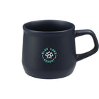 Angus Matte Ceramic Mug, 12 oz - Navy - Front