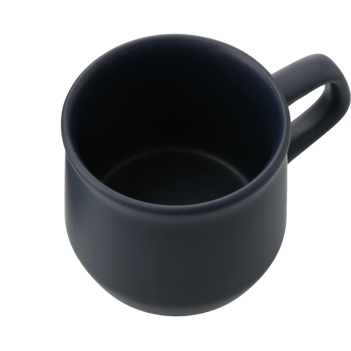 Angus Matte Ceramic Mug, 12 oz - Navy - Right Angle