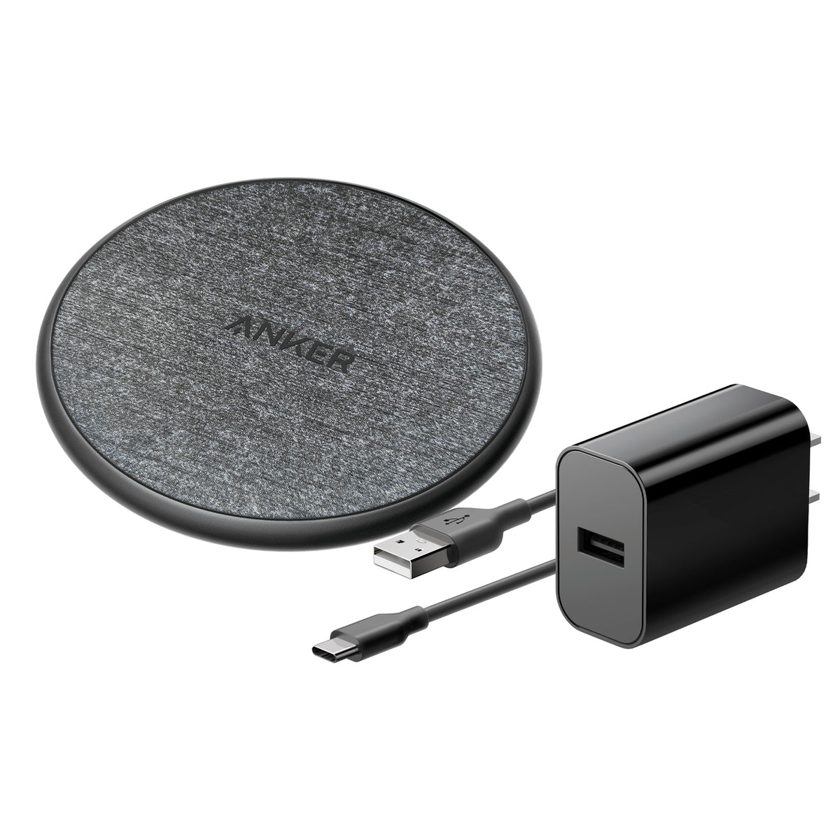 Anker 318 Wireless Charging Pad, 10W - Black - View 1
