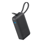 Anker Nano Power Bank with Built-In Cable, 10,000 mAh, 30W Full Color - Black - View 3