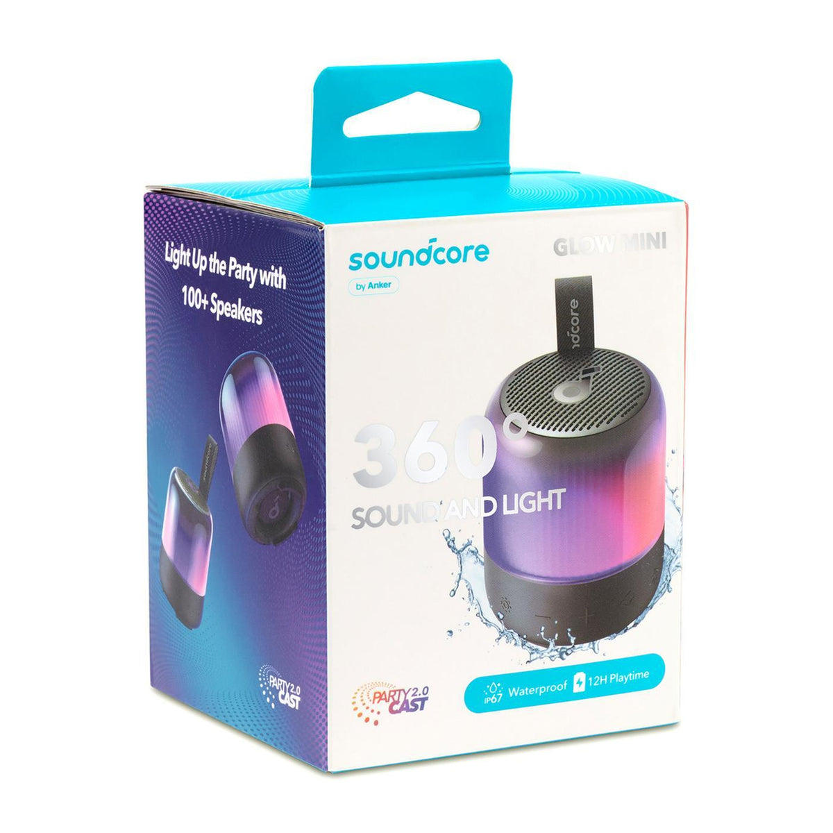 Anker Soundcore Glow Mini Speaker with Light Show - Black - View 4