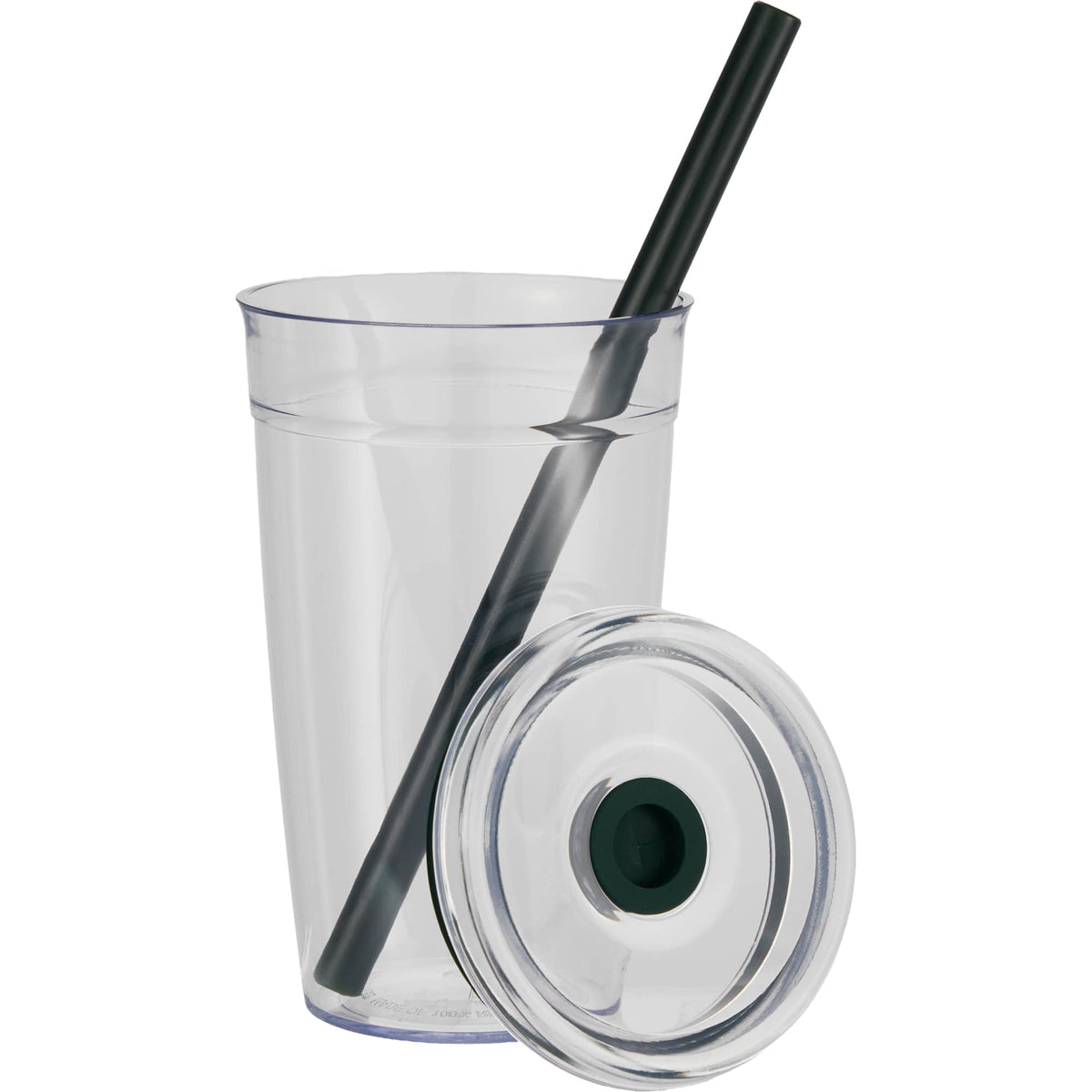 Anna Recycled Acrylic Straw Tumbler, 15 oz - Green - Detail