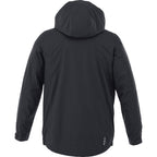 Ansel Waterproof Rain Jacket with Snap-Off Hood for Men Embroidery - Navy 410 - Back Flat