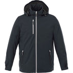 Ansel Waterproof Rain Jacket with Snap-Off Hood for Men Embroidery - Navy 410 - Front