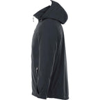 Ansel Waterproof Rain Jacket with Snap-Off Hood for Men Transfer - Navy 410 - Left Side