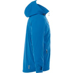 Ansel Waterproof Rain Jacket with Snap-Off Hood for Men Transfer - Olympic Blue - Right Side