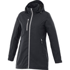Ansel Waterproof Rain Jacket with Snap-Off Hood for Women Transfer - Navy 410 - Front Flat