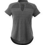 Antero Cap Sleeve Polo for Women Transfer - Heather Dark Charcoal - Back Flat 2