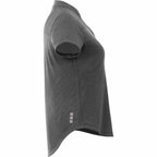 Antero Cap Sleeve Polo for Women Transfer - Heather Dark Charcoal - Right Side