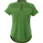 Antero Cap Sleeve Polo for Women Transfer - Juniper Heather - Back Flat 2