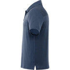 Antero Cooling Short Sleeve Polo for Men Embroidery - Indigo Heather - Left Side
