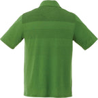 Antero Cooling Short Sleeve Polo for Men Embroidery - Juniper Heather - Front Flat