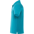 Antero Cooling Short Sleeve Polo for Men Transfer - Aspen Blue Heather - Left Side