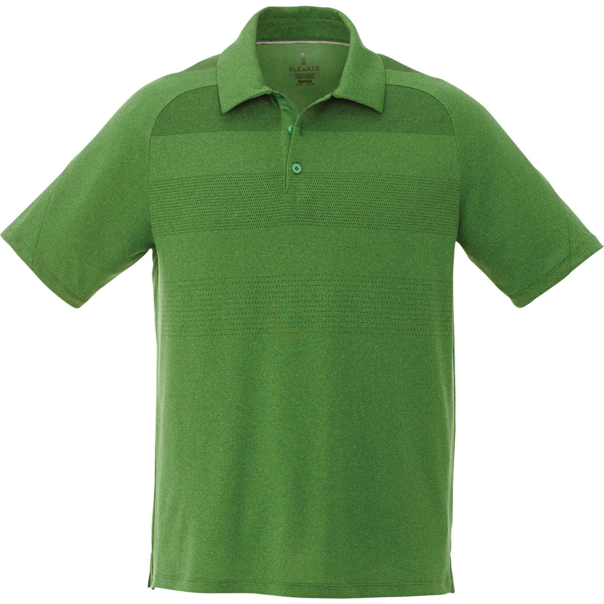 Antero Cooling Short Sleeve Polo for Men Transfer - Juniper Heather - Back Flat