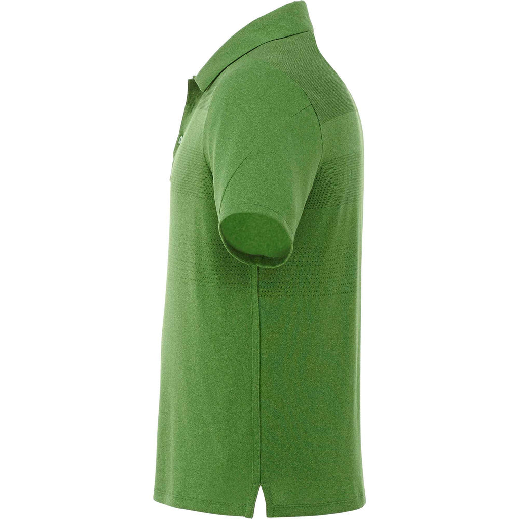 Antero Cooling Short Sleeve Polo for Men Transfer - Juniper Heather - Left Side