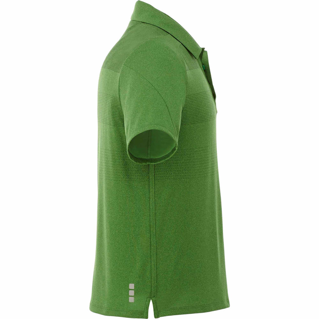 Antero Cooling Short Sleeve Polo for Men Transfer - Juniper Heather - Right Side
