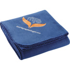 Anti-Pill Fleece Blanket with Whip-Stitched Edge Transfer - Royal - Front