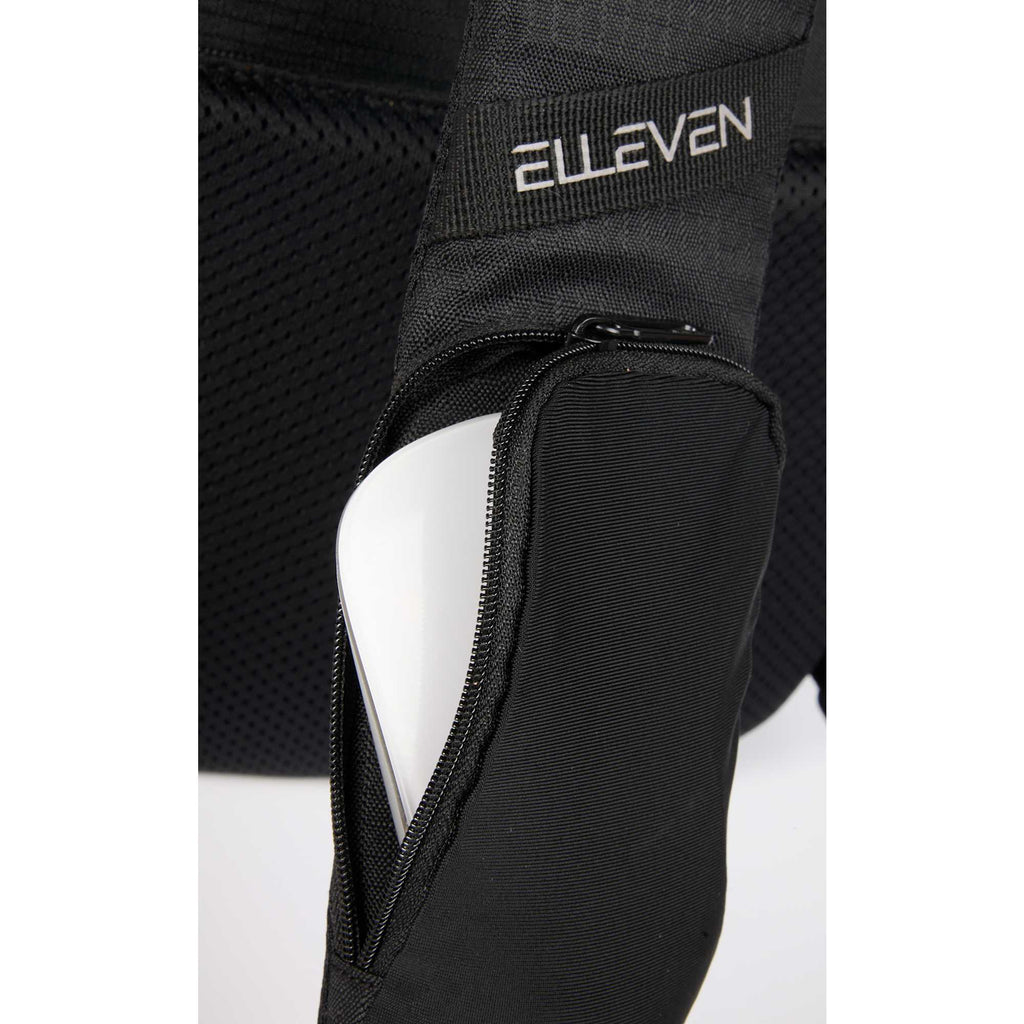 Anti-Theft Sling Pack in Recycled Polyester Embroidery - Black - Detail