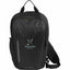 Anti-Theft Sling Pack in Recycled Polyester Embroidery - Black - Front