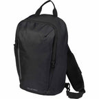 Anti-Theft Sling Pack in Recycled Polyester Embroidery - Black - Left Angle