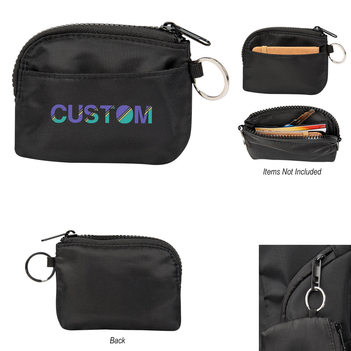 Anywhere Card Pouch in Recycled PET - Black - Colorbrite