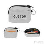 Anywhere Card Pouch in Recycled PET - Gray - Silk Screen