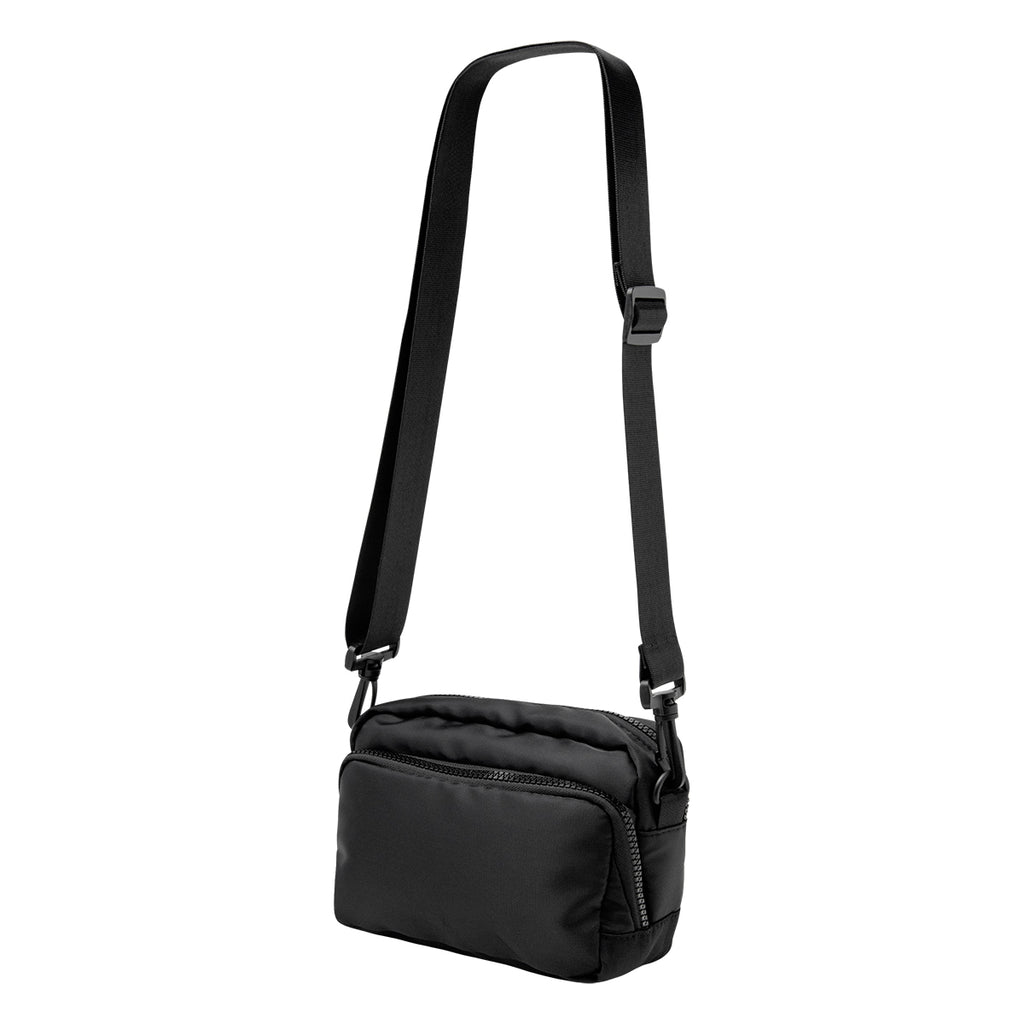 Anywhere Crossbody Bag in Recycled PET - Black - Straps