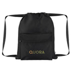 Anywhere Drawstring Bag in Recycled PET - Black - Colorbrite