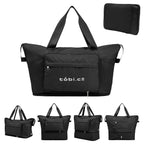 Anywhere Expandable Duffel Bag in Recycled PET - Black - Silk Screen