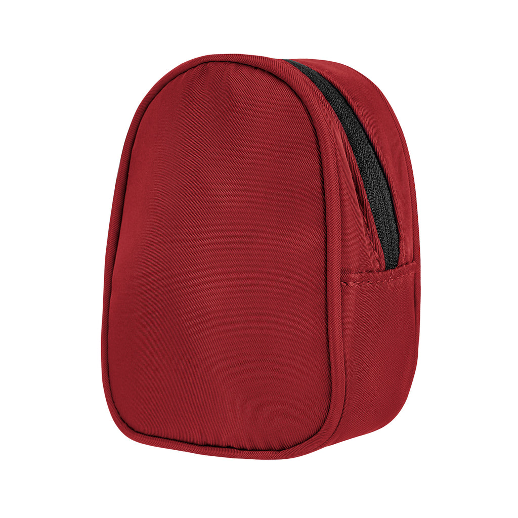 Anywhere Pouch with Carabiner, Recycled PET - Red - Angle
