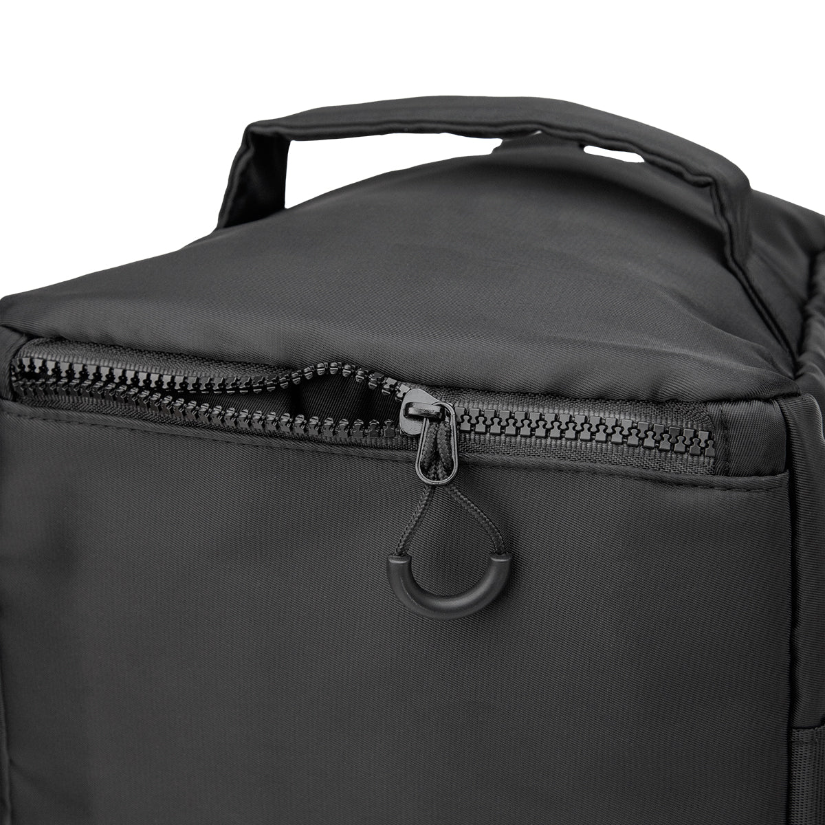 Anywhere Sport Duffel Bag and Backpack - Black - Bottom+zipper+close+up