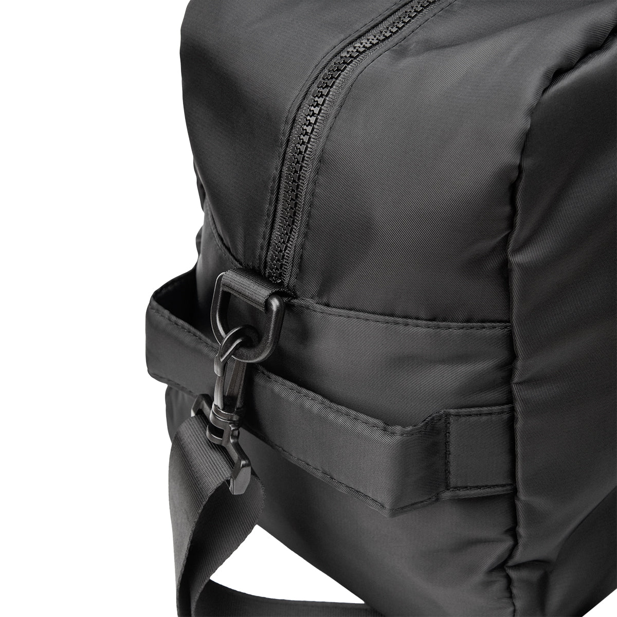 Anywhere Sport Duffel Bag and Backpack - Black - Side_Handle