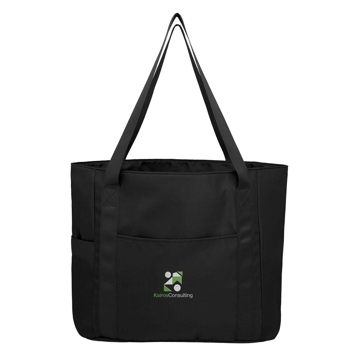 Anywhere Weekender Tote Bag in Recycled PET Embroidery - Black - Embroidery