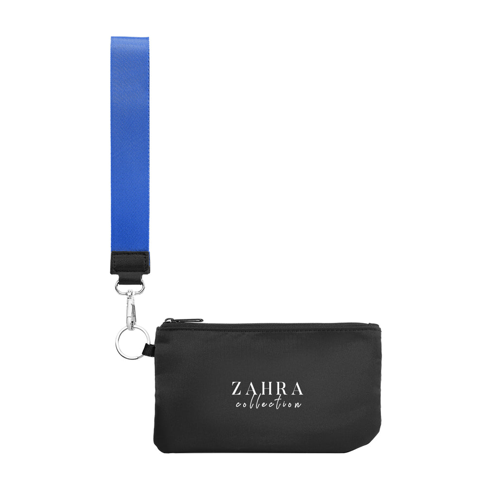 Anywhere Wristlet Pouch in Recycled PET - Royal Blue - Silk Screen