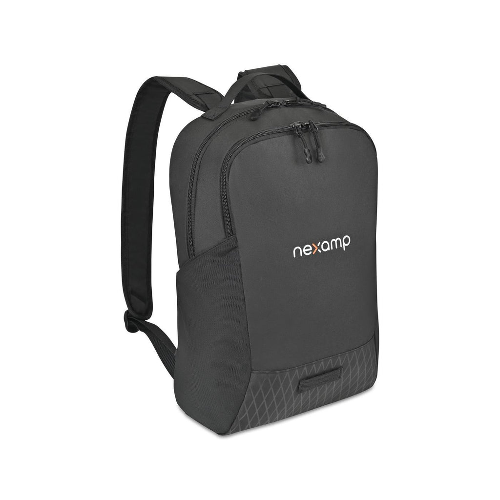 Apex Recycled Laptop Backpack, 15 Inch - Black - View 3