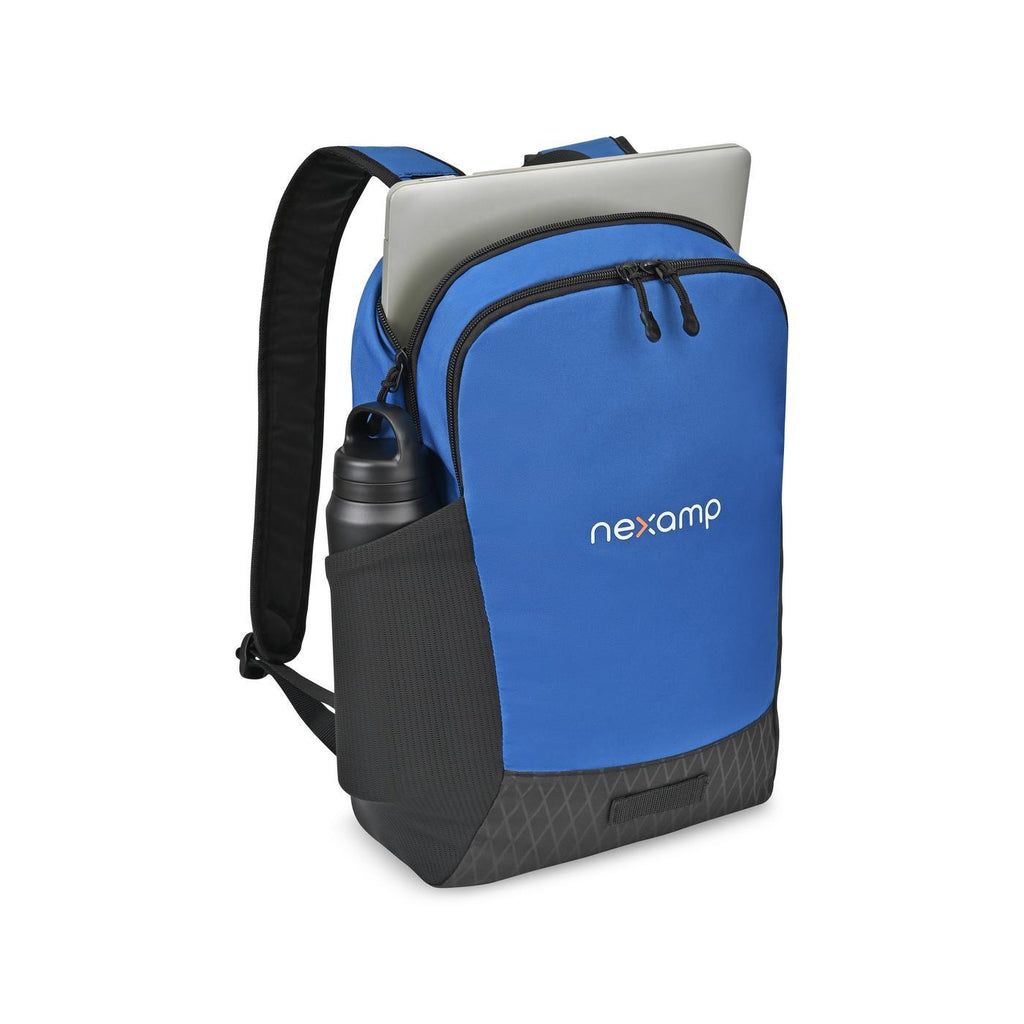 Apex Recycled Laptop Backpack, 15 Inch - Royal Blue - View 2
