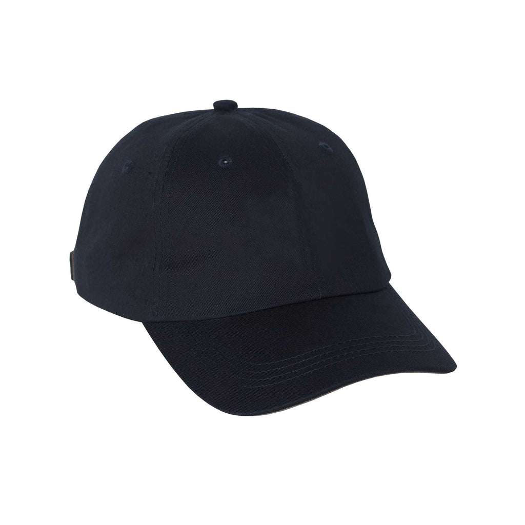 Apex Unstructured Chino Twill Ball Cap Transfer - Navy 410 - Flat 2