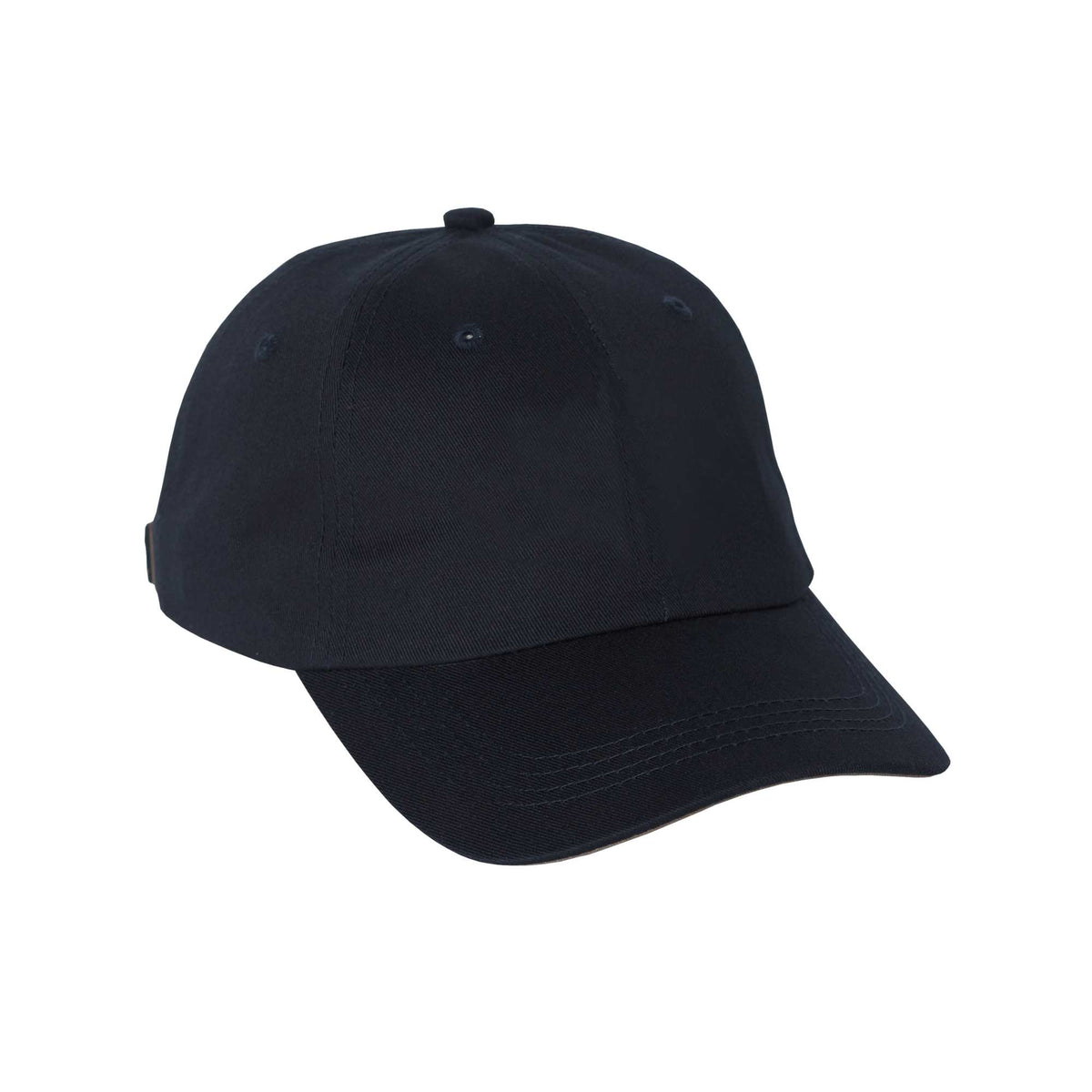 Apex Unstructured Chino Twill Ball Cap Transfer - Navy 410 - Flat 2