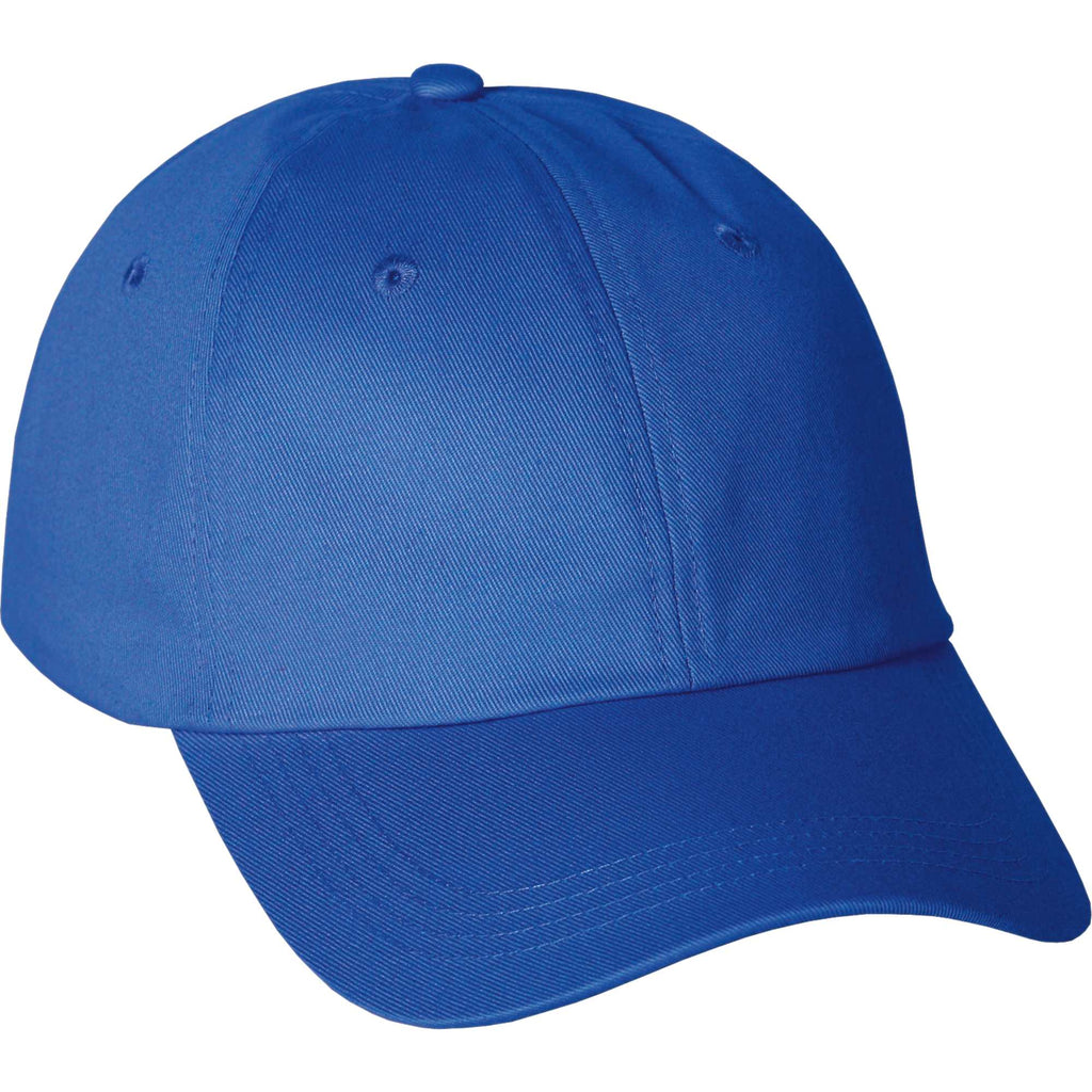 Apex Unstructured Chino Twill Ball Cap Transfer - New Royal - Flat 2